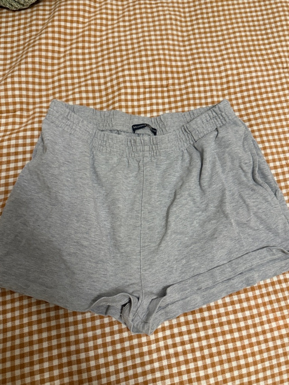 Brandy Melville Gray Elastic Waist Knit Athletic Shorts